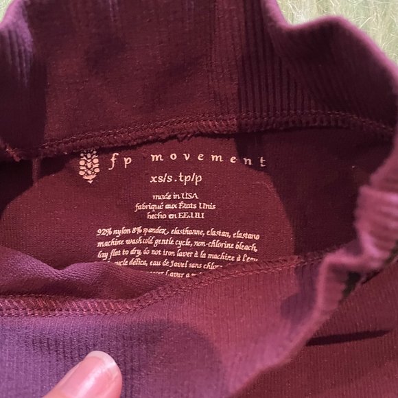 Free People Purple Fitted Crop Top - Picture 4 of 4